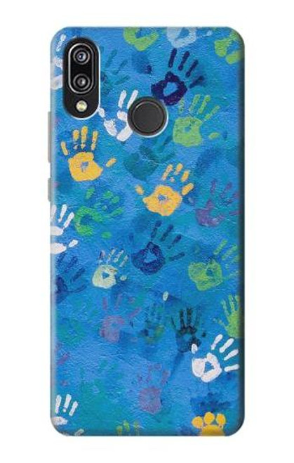 S3403 Hand Print Funda Carcasa Case para Huawei P20 Lite