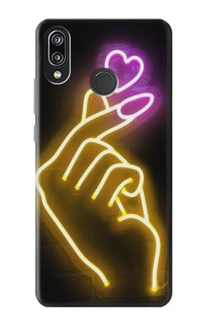 S3512 Cute Mini Heart Neon Graphic Funda Carcasa Case para Huawei P20 Lite