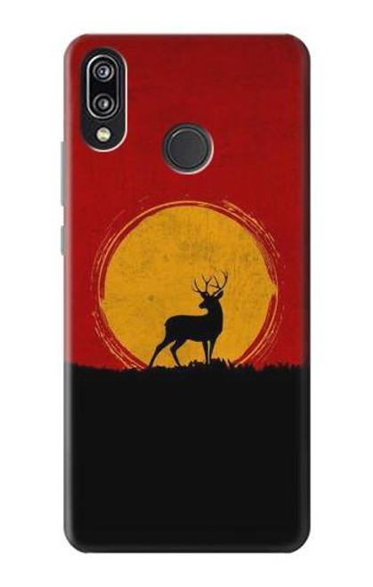 S3513 Deer Sunset Funda Carcasa Case para Huawei P20 Lite