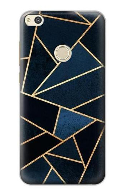 S3479 Navy Blue Graphic Art Funda Carcasa Case para Huawei P8 Lite (2017)