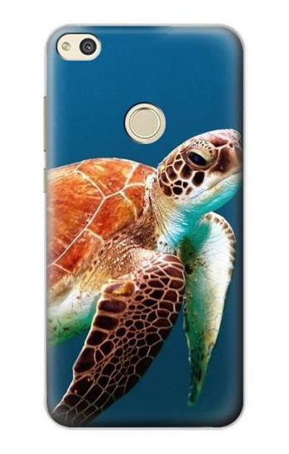 S3497 Green Sea Turtle Funda Carcasa Case para Huawei P8 Lite (2017)
