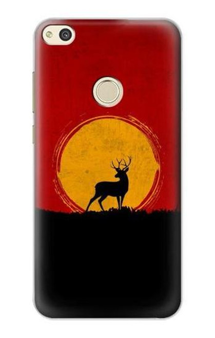 S3513 Deer Sunset Funda Carcasa Case para Huawei P8 Lite (2017)