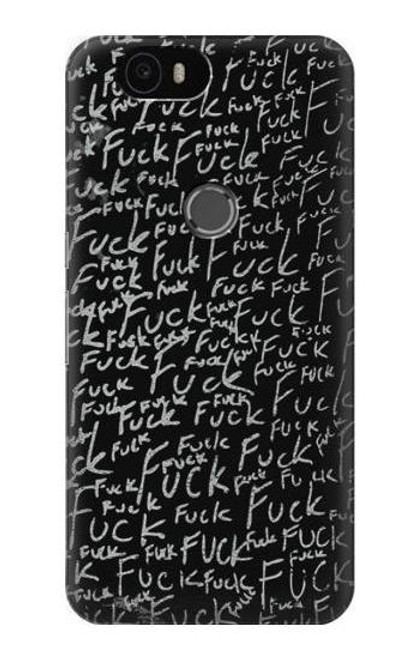 S3478 Funny Words Blackboard Funda Carcasa Case para Huawei Nexus 6P