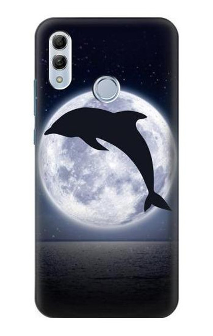 S3510 Dolphin Moon Night Funda Carcasa Case para Huawei Honor 10 Lite, Huawei P Smart 2019