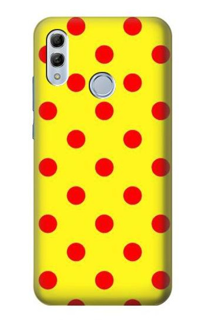 S3526 Red Spot Polka Dot Funda Carcasa Case para Huawei Honor 10 Lite, Huawei P Smart 2019