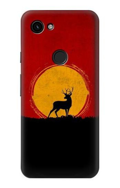S3513 Deer Sunset Funda Carcasa Case para Google Pixel 3a