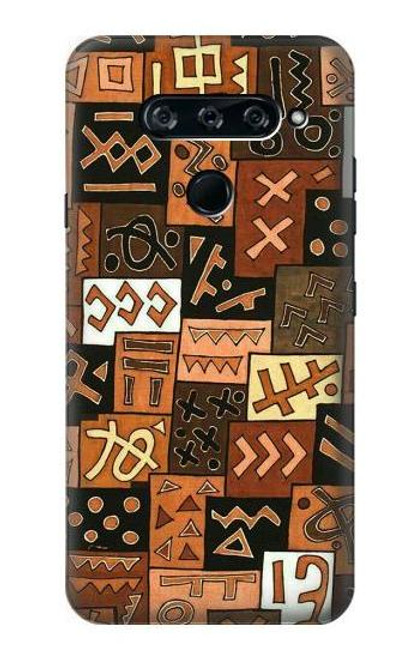 S3460 Mali Art Pattern Funda Carcasa Case para LG V40, LG V40 ThinQ