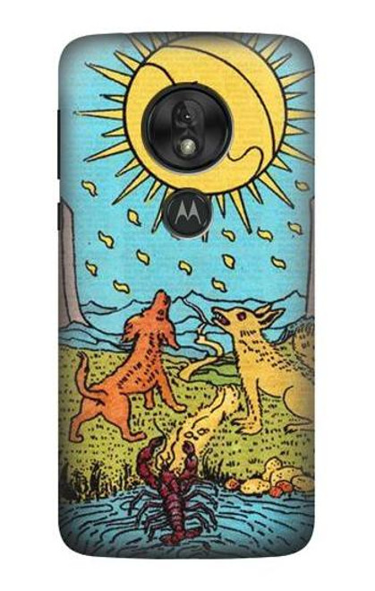 S3435 Tarot Card Moon Funda Carcasa Case para Motorola Moto G7 Power