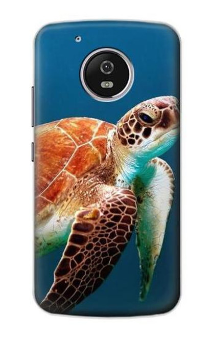 S3497 Green Sea Turtle Funda Carcasa Case para Motorola Moto G5