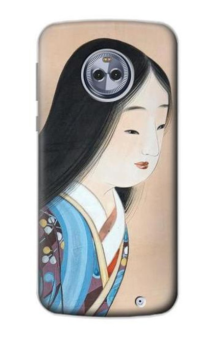 S3483 Japan Beauty Kimono Funda Carcasa Case para Motorola Moto X4