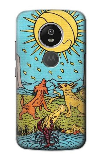 S3435 Tarot Card Moon Funda Carcasa Case para Motorola Moto G6 Play, Moto G6 Forge, Moto E5