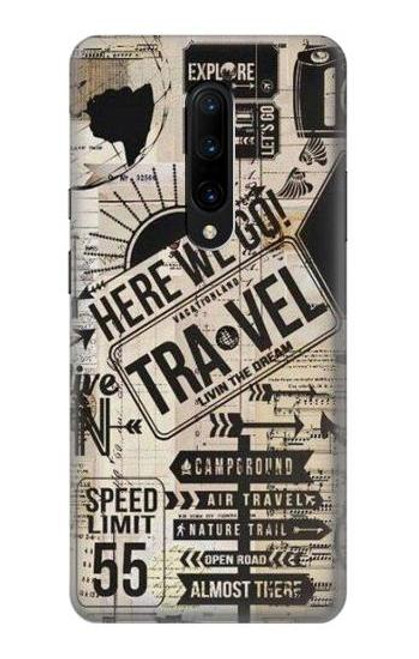 S3441 Vintage Travel Funda Carcasa Case para OnePlus 7 Pro