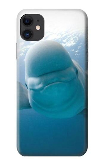 S1801 Beluga Whale Smile Whale Funda Carcasa Case para iPhone 11