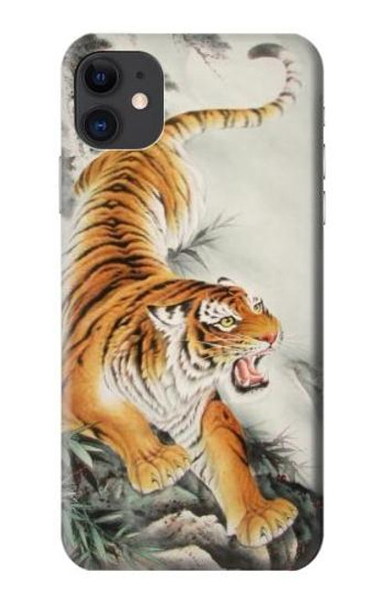 S2751 Chinese Tiger Brush Painting Funda Carcasa Case para iPhone 11