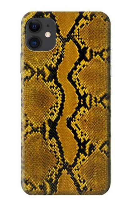 S3365 Yellow Python Skin Graphic Print Funda Carcasa Case para iPhone 11