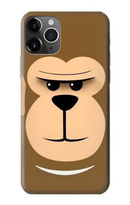 S2721 Cute Grumpy Monkey Cartoon Funda Carcasa Case para iPhone 11 Pro