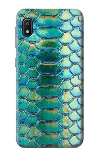 S3414 Green Snake Scale Graphic Print Funda Carcasa Case para Samsung Galaxy A10e