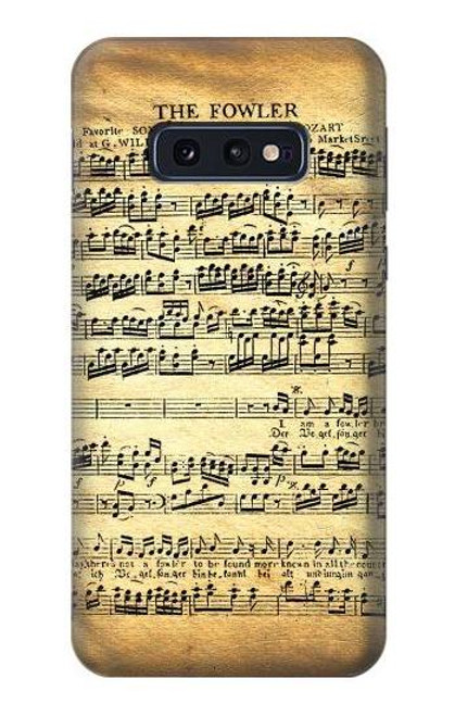 S2667 The Fowler Mozart Music Sheet Funda Carcasa Case para Samsung Galaxy S10e