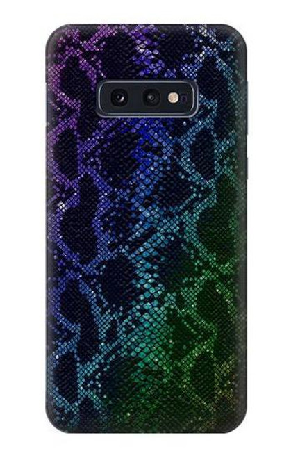 S3366 Rainbow Python Skin Graphic Print Funda Carcasa Case para Samsung Galaxy S10e