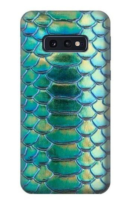 S3414 Green Snake Scale Graphic Print Funda Carcasa Case para Samsung Galaxy S10e