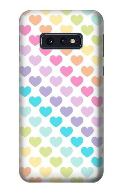 S3499 Colorful Heart Pattern Funda Carcasa Case para Samsung Galaxy S10e