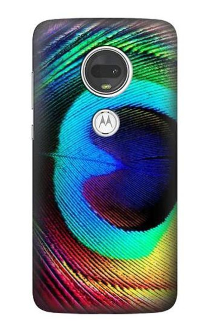 S0511 Peacock Funda Carcasa Case para Motorola Moto G7, Moto G7 Plus