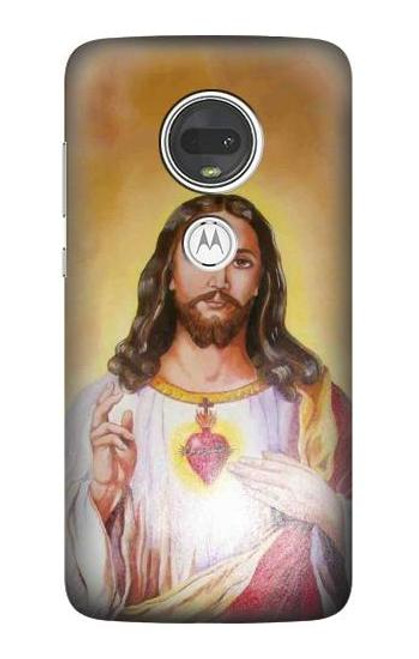 S0798 Jesus Funda Carcasa Case para Motorola Moto G7, Moto G7 Plus