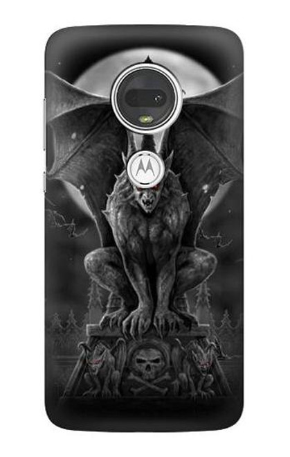 S0850 Gargoyle Devil Demon Funda Carcasa Case para Motorola Moto G7, Moto G7 Plus