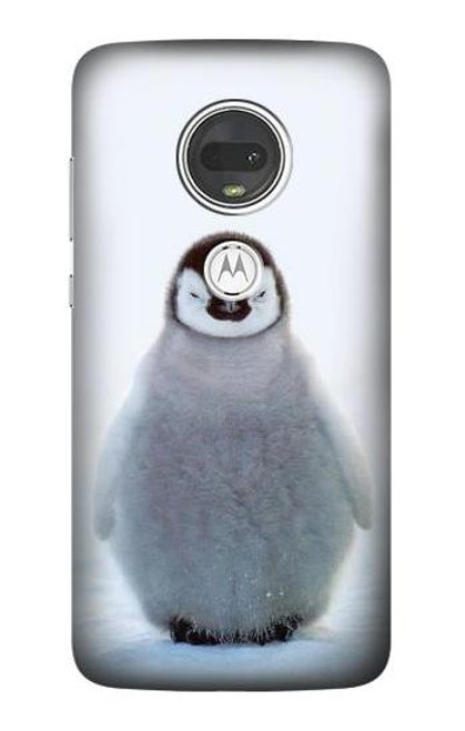 S1075 Penguin Ice Funda Carcasa Case para Motorola Moto G7, Moto G7 Plus