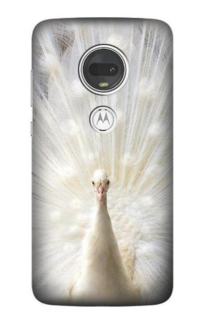 S1980 White Peacock Funda Carcasa Case para Motorola Moto G7, Moto G7 Plus