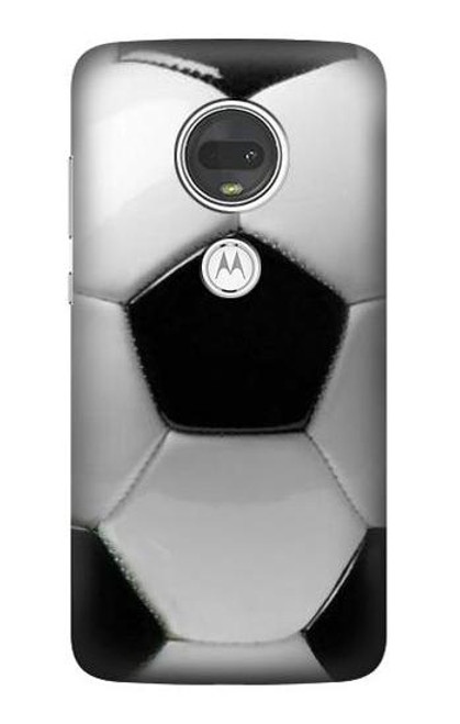 S2964 Football Soccer Ball Funda Carcasa Case para Motorola Moto G7, Moto G7 Plus