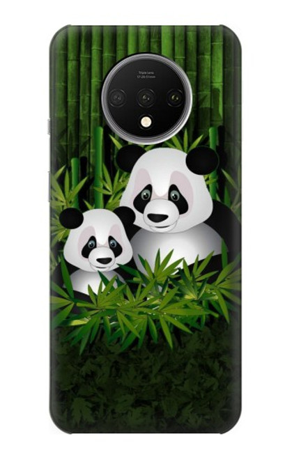 S2441 Panda Family Bamboo Forest Funda Carcasa Case para OnePlus 7T