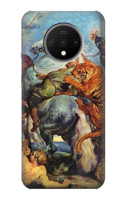 S3331 Peter Paul Rubens Tiger und Lowenjagd Funda Carcasa Case para OnePlus 7T