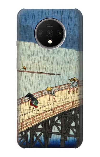 S3347 Utagawa Hiroshige Sudden shower Funda Carcasa Case para OnePlus 7T