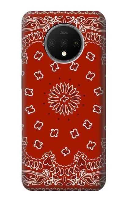 S3355 Bandana Red Pattern Funda Carcasa Case para OnePlus 7T