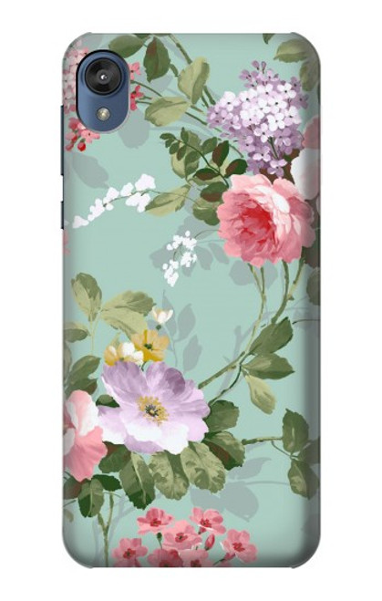 S2178 Flower Floral Art Painting Funda Carcasa Case para Motorola Moto E6, Moto E (6th Gen)