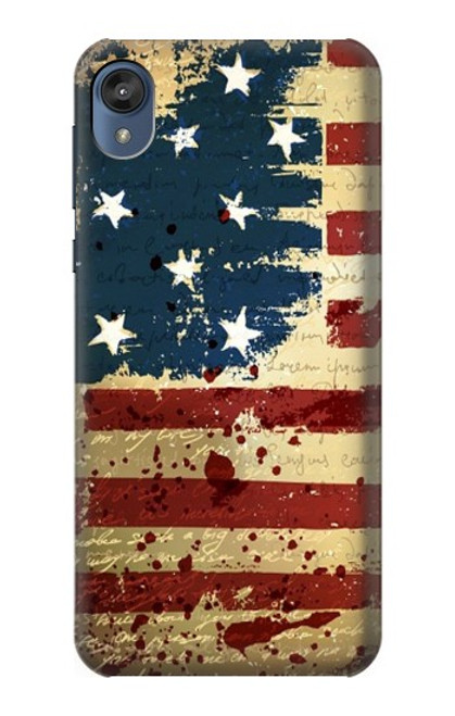 S2349 Old American Flag Funda Carcasa Case para Motorola Moto E6, Moto E (6th Gen)