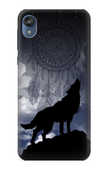 S3011 Dream Catcher Wolf Howling Funda Carcasa Case para Motorola Moto E6, Moto E (6th Gen)