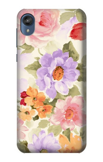 S3035 Sweet Flower Painting Funda Carcasa Case para Motorola Moto E6, Moto E (6th Gen)