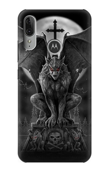 S0850 Gargoyle Devil Demon Funda Carcasa Case para Motorola Moto E6 Plus, Moto E6s