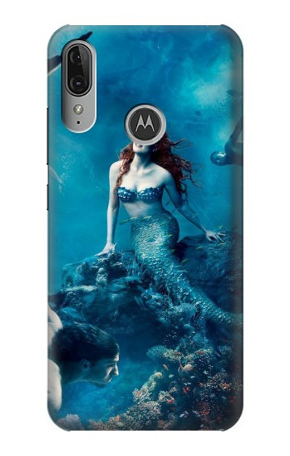 S0899 Mermaid Funda Carcasa Case para Motorola Moto E6 Plus, Moto E6s