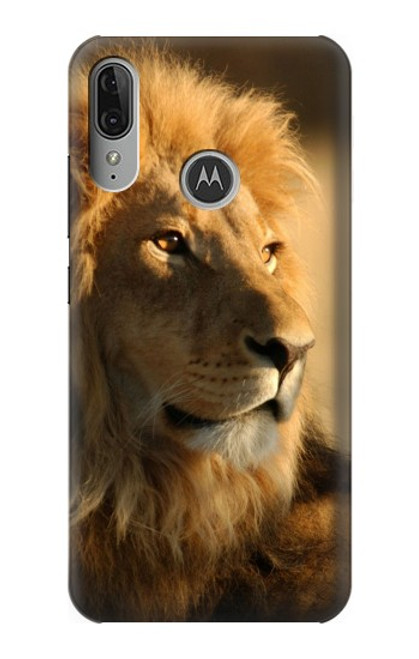 S1046 Lion King of Forest Funda Carcasa Case para Motorola Moto E6 Plus, Moto E6s