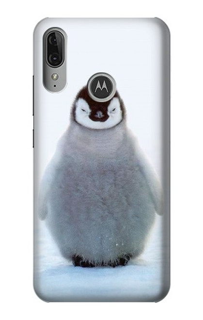 S1075 Penguin Ice Funda Carcasa Case para Motorola Moto E6 Plus, Moto E6s