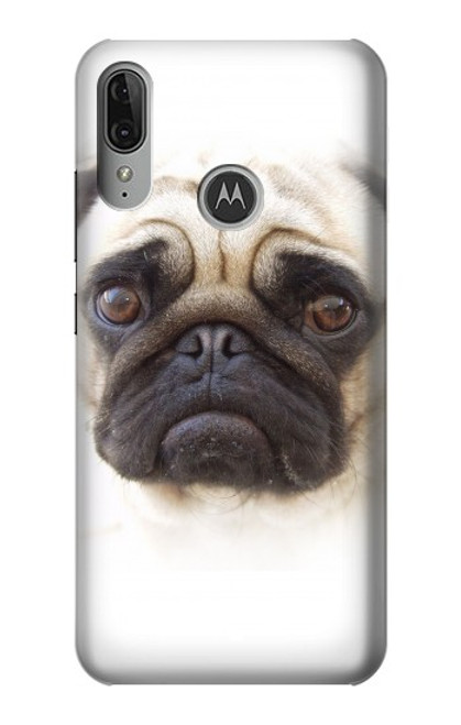 S1852 Pug Dog Funda Carcasa Case para Motorola Moto E6 Plus, Moto E6s