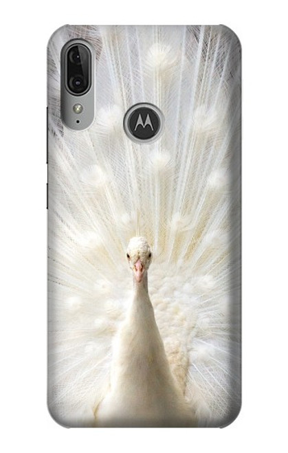 S1980 White Peacock Funda Carcasa Case para Motorola Moto E6 Plus, Moto E6s