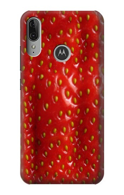 S2225 Strawberry Funda Carcasa Case para Motorola Moto E6 Plus, Moto E6s