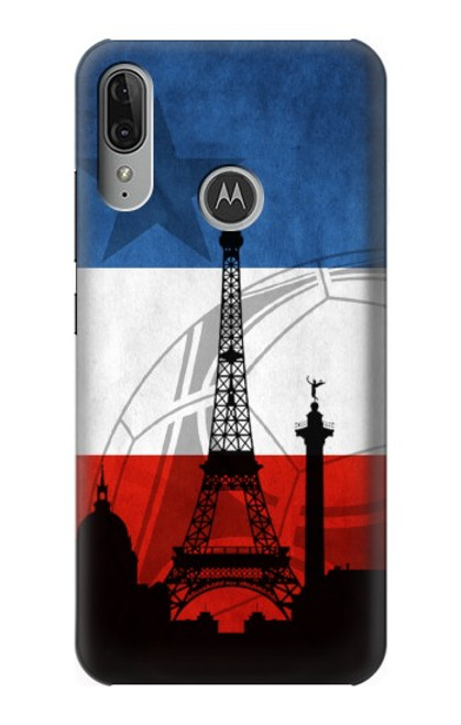 S2980 France Football Soccer Euro 2016 Funda Carcasa Case para Motorola Moto E6 Plus, Moto E6s