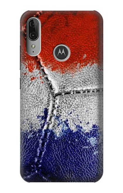 S3304 France Flag Vintage Football Graphic Funda Carcasa Case para Motorola Moto E6 Plus, Moto E6s