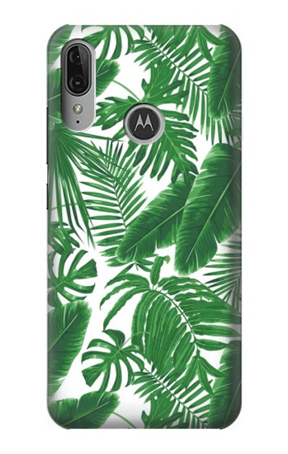 S3457 Paper Palm Monstera Funda Carcasa Case para Motorola Moto E6 Plus, Moto E6s