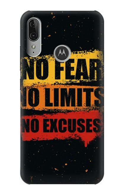 S3492 No Fear Limits Excuses Funda Carcasa Case para Motorola Moto E6 Plus, Moto E6s